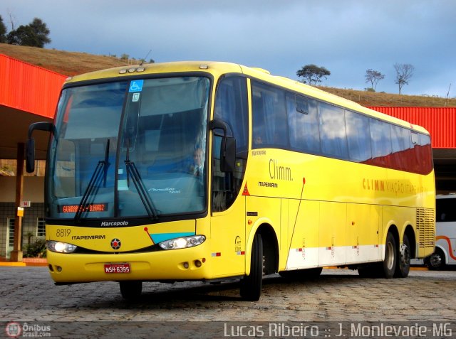Viação Itapemirim 8819 na cidade de João Monlevade, Minas Gerais, Brasil, por Lucas  Ribeiro. Número da foto: #512079.