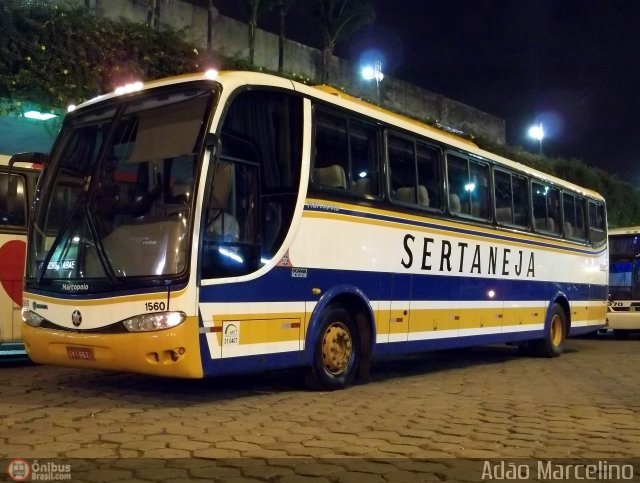 Viação Sertaneja 1560 na cidade de Belo Horizonte, Minas Gerais, Brasil, por Adão Raimundo Marcelino. Número da foto: #512981.