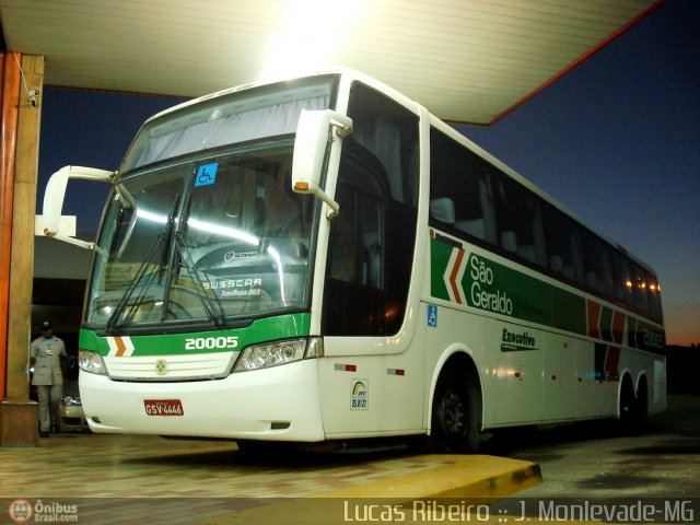 Cia. São Geraldo de Viação 20005 na cidade de João Monlevade, Minas Gerais, Brasil, por Lucas  Ribeiro. Número da foto: #511942.