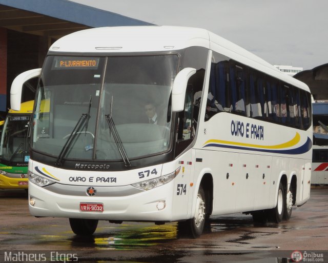 Viação Ouro e Prata 574 na cidade de Porto Alegre, Rio Grande do Sul, Brasil, por Matheus Etges. Número da foto: #512081.