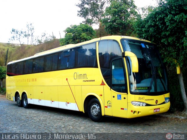 Viação Itapemirim 8643 na cidade de João Monlevade, Minas Gerais, Brasil, por Lucas  Ribeiro. ID da foto: 512073.