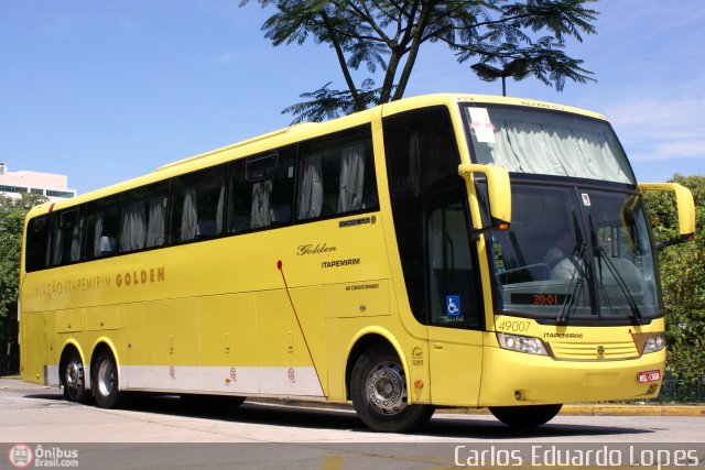 Viação Itapemirim 49007 na cidade de São Paulo, São Paulo, Brasil, por Carlos Eduardo Lopes. Número da foto: #513343.
