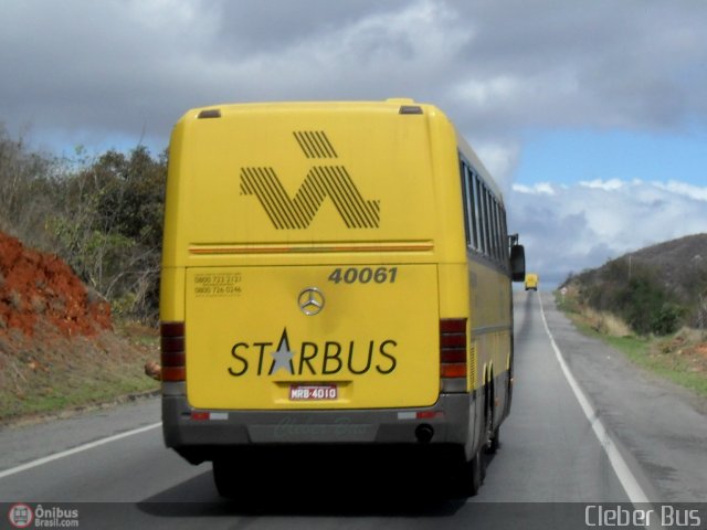 Viação Itapemirim 40061 na cidade de Jequié, Bahia, Brasil, por Cleber Bus. ID da foto: 513856.