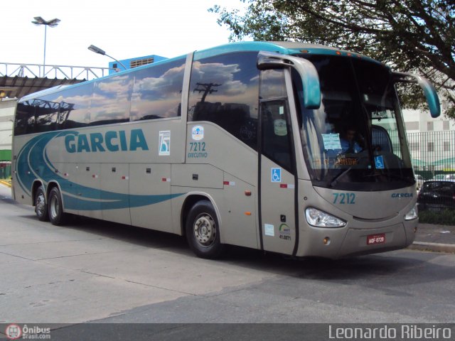 Viação Garcia 7212 na cidade de São Paulo, São Paulo, Brasil, por Leonardo Ribeiro. Número da foto: #477403.