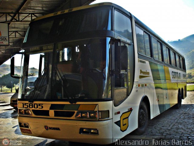 Empresa Gontijo de Transportes 15805 na cidade de Leopoldina, Minas Gerais, Brasil, por Alexsandro  Farias Barros. Número da foto: #478596.