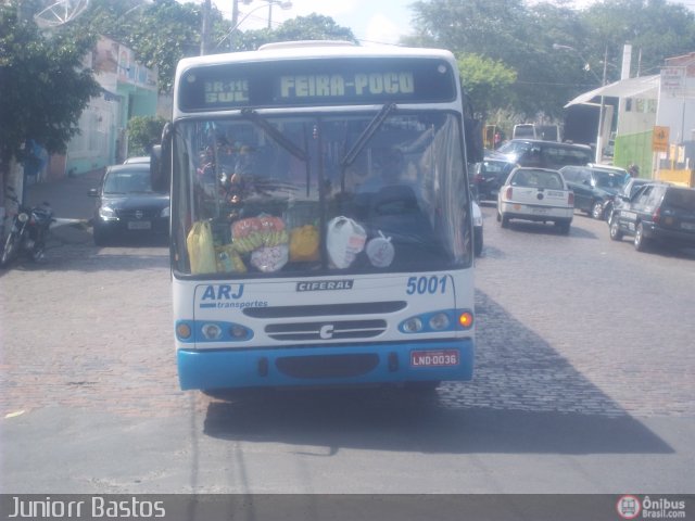 ARJ Transportes e Cargas 5001 na cidade de Feira de Santana, Bahia, Brasil, por Juniorr Bastos. ID da foto: 482936.