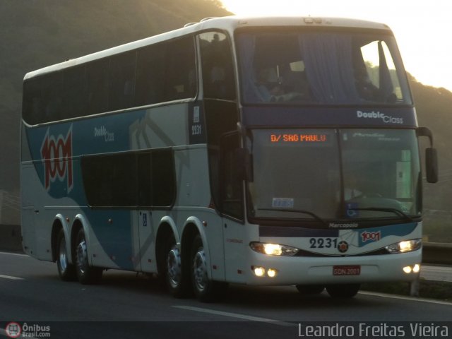 Auto Viação 1001 2231 na cidade de Seropédica, Rio de Janeiro, Brasil, por Leandro Freitas Vieira. ID da foto: 482917.