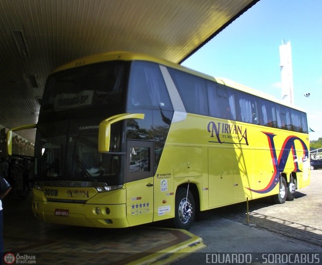 Nirvana Turismo 8008 na cidade de São José do Rio Preto, São Paulo, Brasil, por EDUARDO - SOROCABUS. Número da foto: #483598.