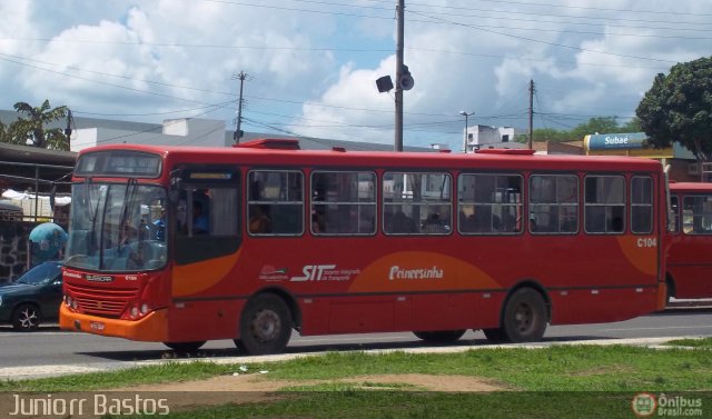 Viação Princesinha do Sertão C104 na cidade de Feira de Santana, Bahia, Brasil, por Juniorr Bastos. ID da foto: 483579.