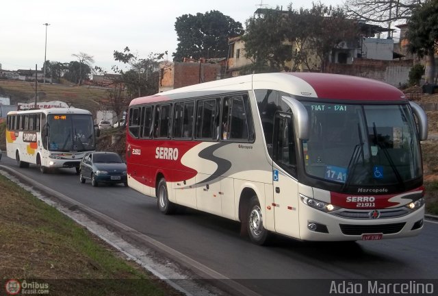 Viação Serro 21911 na cidade de Belo Horizonte, Minas Gerais, Brasil, por Adão Raimundo Marcelino. Número da foto: #515955.