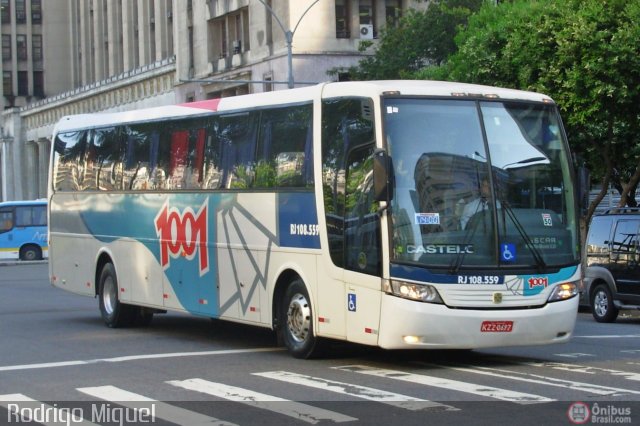 Auto Viação 1001 RJ 108.559 na cidade de Rio de Janeiro, Rio de Janeiro, Brasil, por Rodrigo Miguel. Número da foto: #527691.
