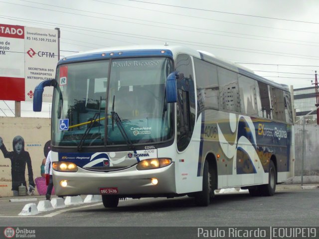 Expresso Regional 4006 na cidade de São Paulo, São Paulo, Brasil, por Paulo Ricardo. Número da foto: #527531.