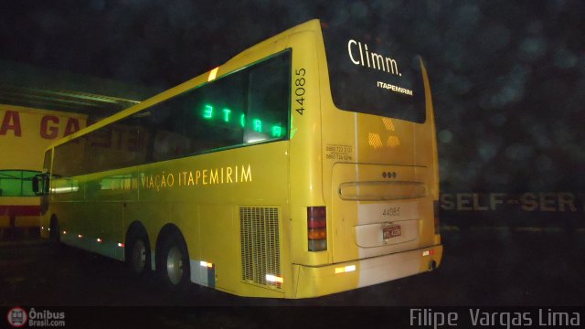 Viação Itapemirim 44085 na cidade de Cristalina, Goiás, Brasil, por Filipe  Vargas Lima. Número da foto: #527597.