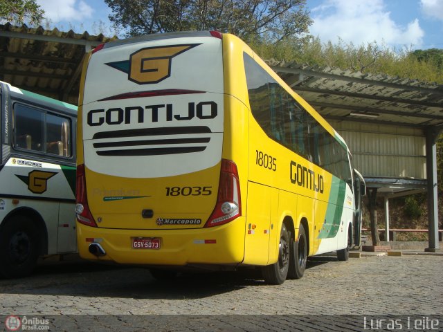 Empresa Gontijo de Transportes 18035 na cidade de Belo Horizonte, Minas Gerais, Brasil, por Lucas Leite. ID da foto: 527951.