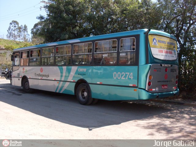 Auto Viação Urubupungá 00274 na cidade de Osasco, São Paulo, Brasil, por Jorge  Gabriel. ID da foto: 530522.