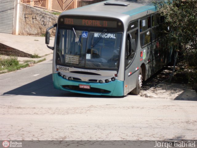 Auto Viação Urubupungá 00384 na cidade de Osasco, São Paulo, Brasil, por Jorge  Gabriel. ID da foto: 530510.