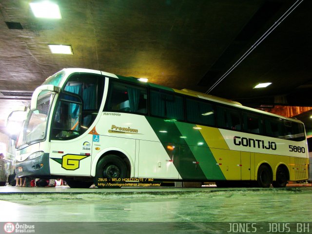 Empresa Gontijo de Transportes 5880 na cidade de Belo Horizonte, Minas Gerais, Brasil, por Jones Bh. ID da foto: 530285.