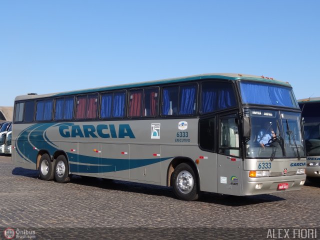 Viação Garcia 6333 na cidade de Londrina, Paraná, Brasil, por Alex Fiori. ID da foto: 532805.