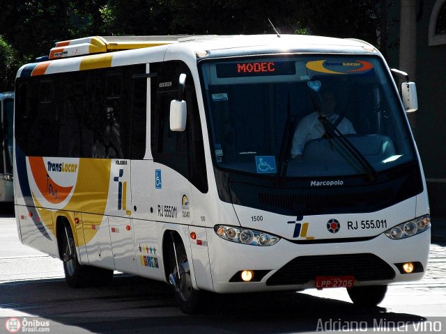 TransLocar RJ 555.011 na cidade de Rio de Janeiro, Rio de Janeiro, Brasil, por Adriano Minervino. Número da foto: #532406.