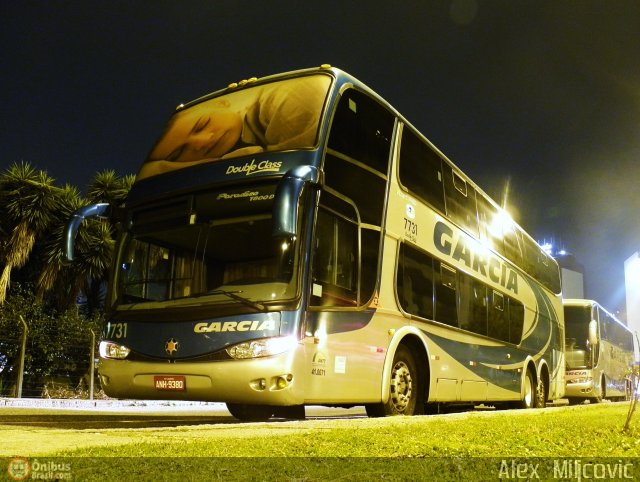 Viação Garcia 7731 na cidade de Curitiba, Paraná, Brasil, por Alex  Claudino. Número da foto: #531779.
