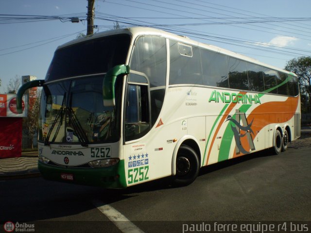 Empresa de Transportes Andorinha 5252 na cidade de Presidente Prudente, São Paulo, Brasil, por Paulo J. S. Ferre. ID da foto: 533636.