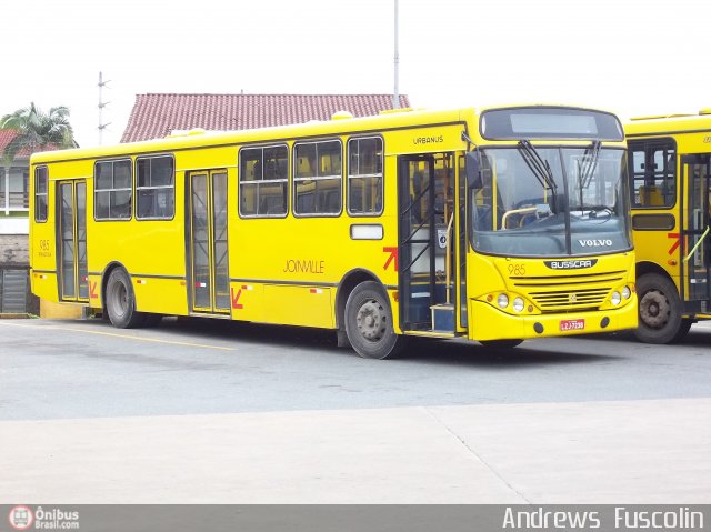 Transtusa - Transporte e Turismo Santo Antônio 985 na cidade de Joinville, Santa Catarina, Brasil, por Andrews  Fuscolin. Número da foto: #533527.