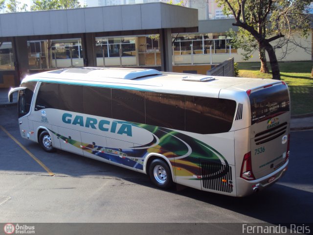 Viação Garcia 7536 na cidade de Ribeirão Preto, São Paulo, Brasil, por Fernando Reis. Número da foto: #533360.
