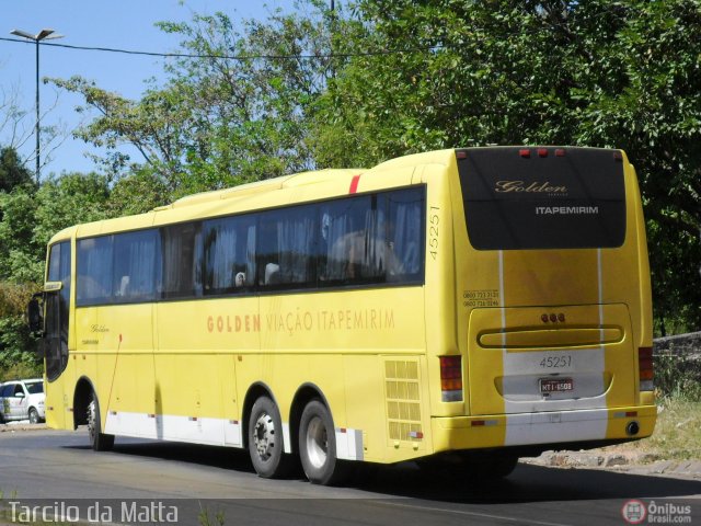 Viação Itapemirim 45251 na cidade de Teresina, Piauí, Brasil, por Tarcilo da Matta. Número da foto: #533553.