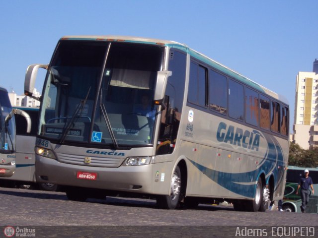 Viação Garcia 6948 na cidade de Londrina, Paraná, Brasil, por Adems  Equipe 19. ID da foto: 535431.