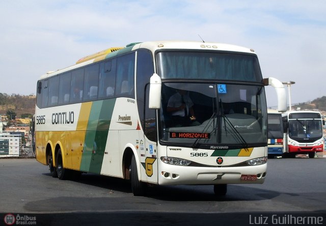 Empresa Gontijo de Transportes 5885 na cidade de Nova Serrana, Minas Gerais, Brasil, por Luiz Guilherme. ID da foto: 535532.