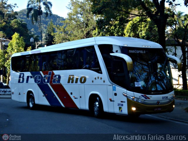 Breda Rio 3730 na cidade de Petrópolis, Rio de Janeiro, Brasil, por Alexsandro Farias Barros. Número da foto: #536370.