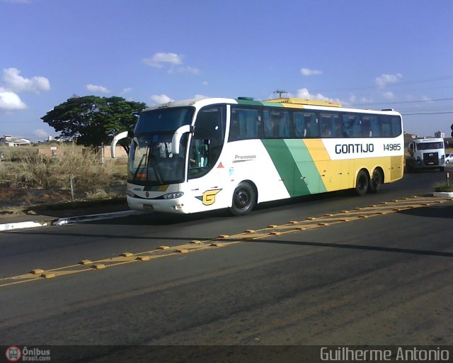 Empresa Gontijo de Transportes 14985 na cidade de Araxá, Minas Gerais, Brasil, por Guilherme Antonio. Número da foto: #536999.