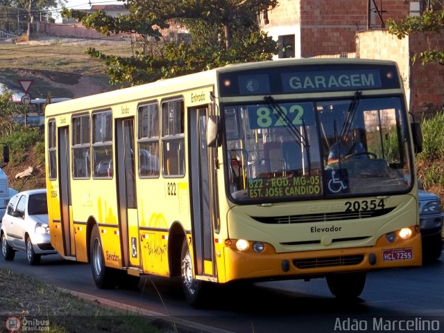 Viação Globo 20354 na cidade de Belo Horizonte, Minas Gerais, Brasil, por Adão Raimundo Marcelino. ID da foto: 538079.