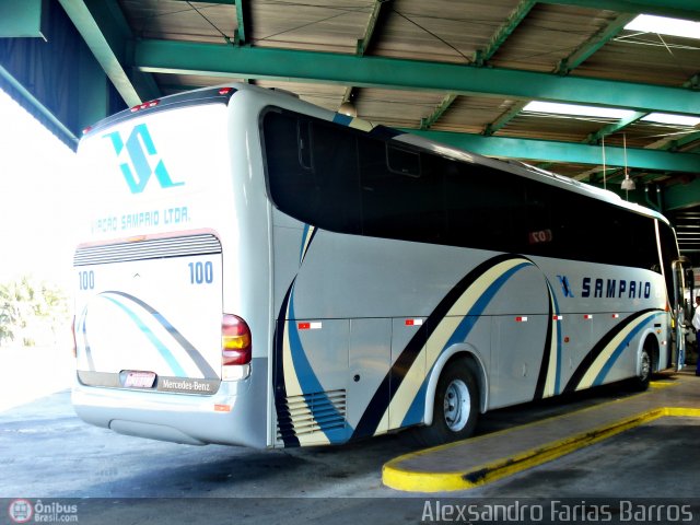 Viação Sampaio 100 na cidade de Resende, Rio de Janeiro, Brasil, por Alexsandro Farias Barros. Número da foto: #537215.