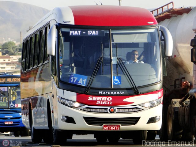 Viação Serro 21611 na cidade de Belo Horizonte, Minas Gerais, Brasil, por Rodrigo Emanuel. Número da foto: #537407.
