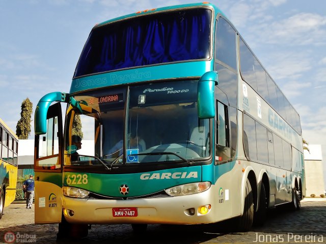 Viação Garcia 6228 na cidade de Londrina, Paraná, Brasil, por Jonas Pereira. Número da foto: #539020.