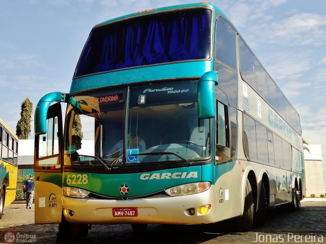 Viação Garcia 6228 na cidade de Londrina, Paraná, Brasil, por Jonas Pereira. ID da foto: 539020.