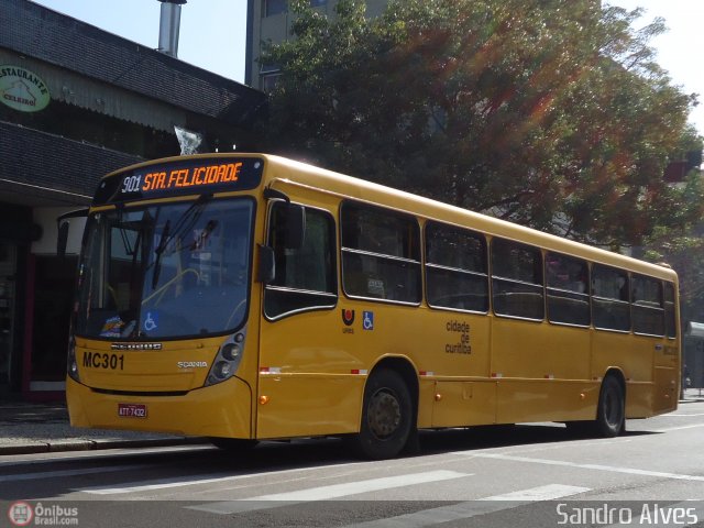 Auto Viação Mercês MC301 na cidade de Curitiba, Paraná, Brasil, por Sandro Alves. ID da foto: 538427.