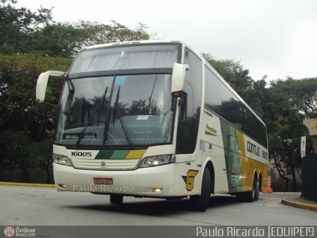 Empresa Gontijo de Transportes 16005 na cidade de São Paulo, São Paulo, Brasil, por Paulo Ricardo. Número da foto: #516870.