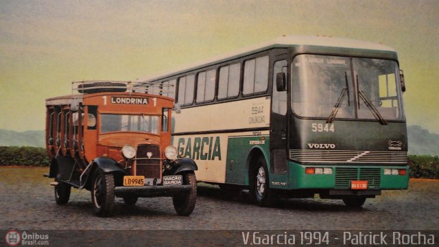 Viação Garcia 5944 na cidade de Londrina, Paraná, Brasil, por Patrick Rocha. Número da foto: #517080.
