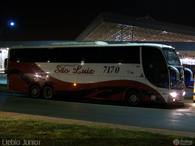 Expresso São Luiz 7170 na cidade de Brasília, Distrito Federal, Brasil, por Clébio Júnior. Número da foto: #516287.