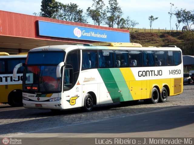 Empresa Gontijo de Transportes 14950 na cidade de João Monlevade, Minas Gerais, Brasil, por Lucas  Ribeiro. Número da foto: #539875.