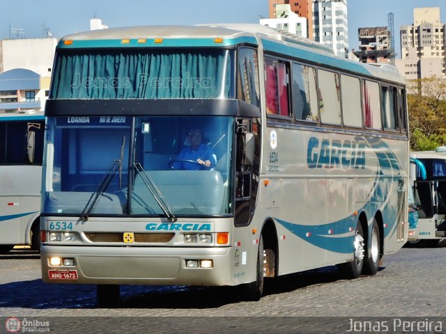 Viação Garcia 6534 na cidade de Londrina, Paraná, Brasil, por Jonas Pereira. ID da foto: 539580.