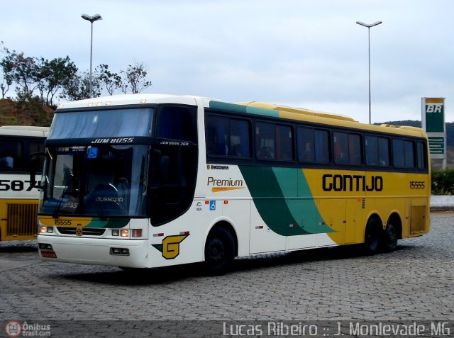 Empresa Gontijo de Transportes 15555 na cidade de João Monlevade, Minas Gerais, Brasil, por Lucas  Ribeiro. ID da foto: 539994.