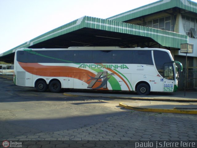 Empresa de Transportes Andorinha 5252 na cidade de Presidente Prudente, São Paulo, Brasil, por Paulo J. S. Ferre. ID da foto: 539489.