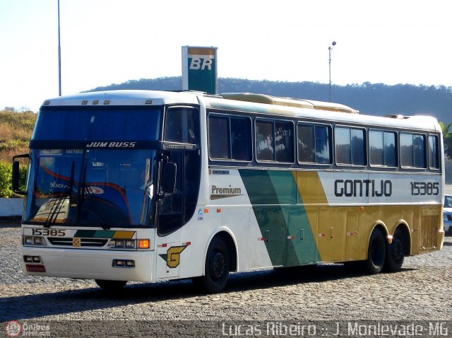 Empresa Gontijo de Transportes 15385 na cidade de João Monlevade, Minas Gerais, Brasil, por Lucas  Ribeiro. ID da foto: 539991.