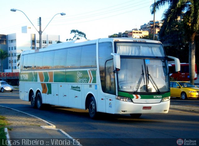 Cia. São Geraldo de Viação 11760 na cidade de Vitória, Espírito Santo, Brasil, por Lucas  Ribeiro. Número da foto: #539998.