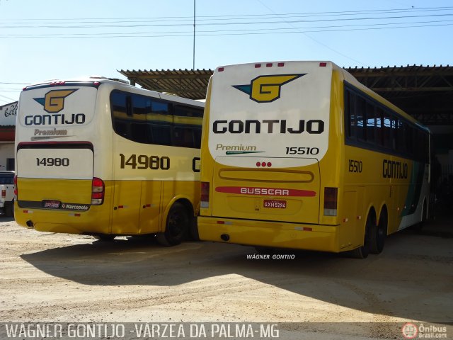 Empresa Gontijo de Transportes 15510 na cidade de Várzea da Palma, Minas Gerais, Brasil, por Wagner Gontijo Várzea da Palma-mg. ID da foto: 540547.