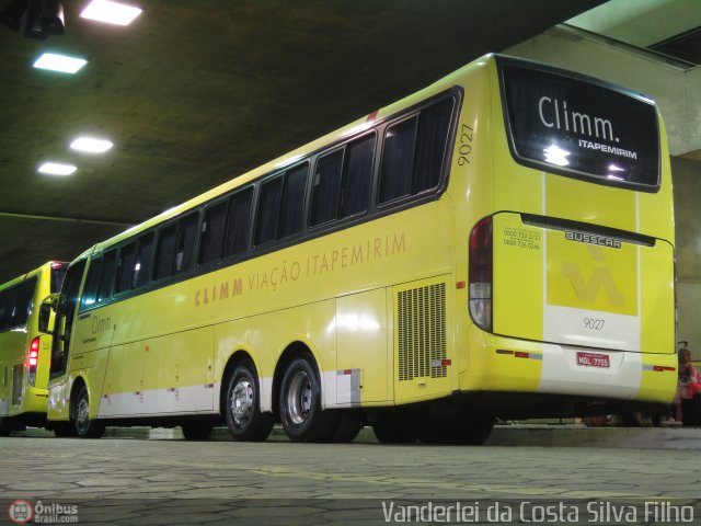 Viação Itapemirim 9027 na cidade de Belo Horizonte, Minas Gerais, Brasil, por Vanderlei da Costa Silva Filho. ID da foto: 539593.