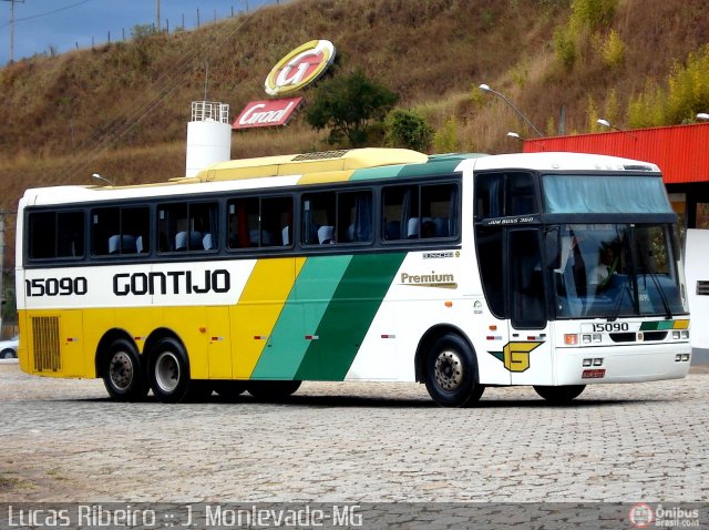 Empresa Gontijo de Transportes 15090 na cidade de João Monlevade, Minas Gerais, Brasil, por Lucas  Ribeiro. Número da foto: #539949.